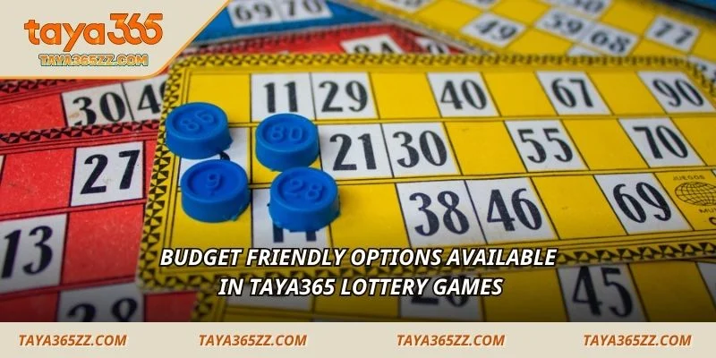Budget friendly options available in TAYA365 Lottery games