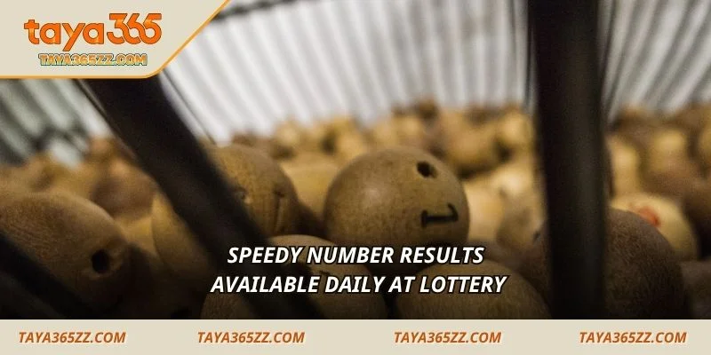 Speedy number results available daily at Lottery