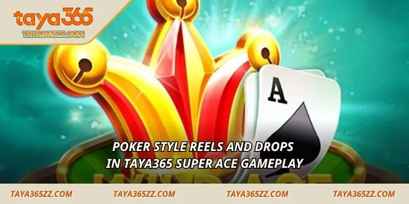 Poker style reels and drops in TAYA365 Super Ace gameplay