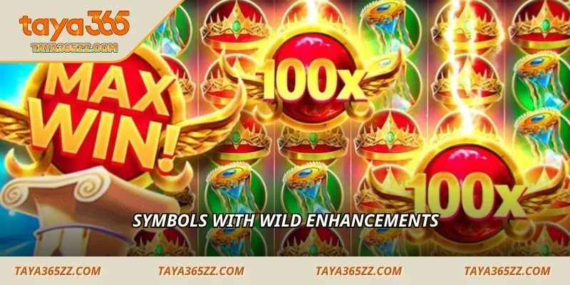 Symbols with wild enhancements