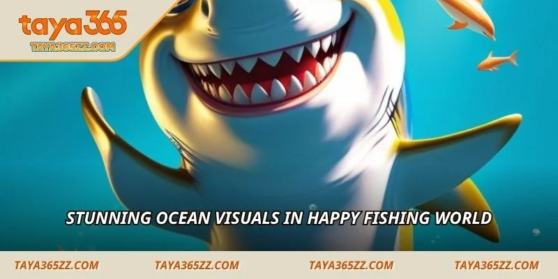 Stunning ocean visuals in Happy Fishing world