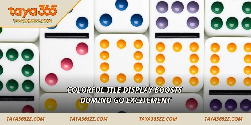 Colorful tile display boosts Domino Go excitement