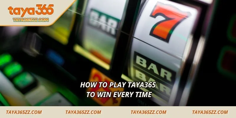 How to play TAYA365 to win every time