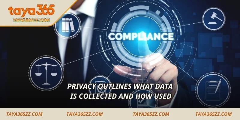 Privacy outlines what data is collected and how used